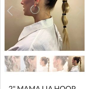 Melinda Maria 2” Mama Lia hoops earrings